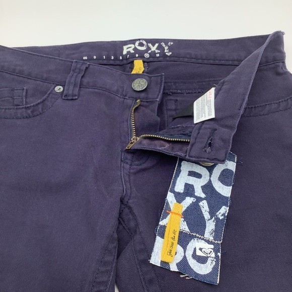 Roxy‎ Womens Gold Coast Slim Fit Denim Jeans Blue Size 11 NWT - Picture 4 of 7